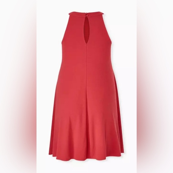Torrid Red A-Line Mini Rib Trapeze Dress NWT - Picture 5 of 9